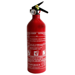 [10747] ANAF PS1-X, ABC Powder fire extinguisher with manometer, incl wall mount, MED/NCP certified, 1 kg, IMPA 331015, UN 1044[260.0](14.25)