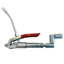 [10646] Grease Gun 2305, 1/4" NPT female in, with bent rigid pipe, with triple swivel, IMPA 617565[36.0](47.9)
