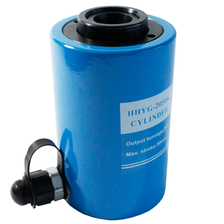 TETRA HHYG-30100K, Hydraulic Hollow Cylinder, spring return type, 30 ton, stroke 100 mm, closed height 246 mm, hole 33 mm (HHB-700)