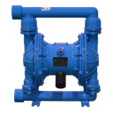 TETRA TDPK-40 SS/T Pneumatische membraanpomp, Roestvrij stalen frame, Teflon membranen, In/uit 1-1/2", IMPA 591602