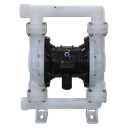 TETRA TDPK-40 PP/T Pneumatische membraanpomp, Polypropyleen frame, Teflon membranen, in/uit 1-1/2", IMPA 591613