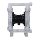 TETRA TDPK-40 PP/T Pneumatische membraanpomp, Polypropyleen frame, Teflon membranen, in/uit 1-1/2", IMPA 591613