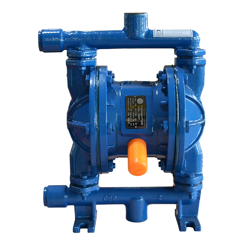 TETRA TDPK-15 SS/T. Pneumatische membraanpomp. roestvrij stalen frame. teflon membranen. in/uit 1/2"