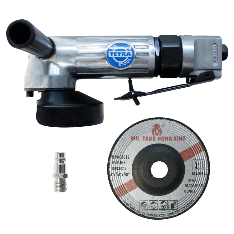 TETRA TPAG-4. Pneumatische Haakse Slijptol. M10 spindel of gat 16 mm. 11000 tpm. diameter 100 mm