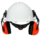 Climax 5-P, Veiligheidshelm, wit, HDPE, 6 punts binnenwerk met draaiknop, EN397, met oorkappen 25 dB