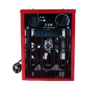 TETRA EH-20A, Verplaatsbare straalkachel, 230V 50/60 Hz, 2 kW, IP24, euro stekker, vierkant model
