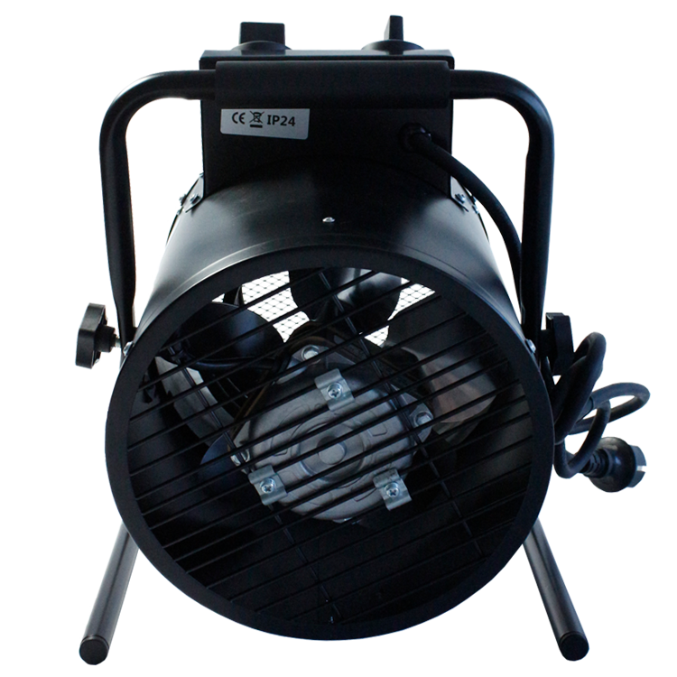 TETRA EH-30FB, Verplaatsbare straalkachel, 230V 50/60 Hz, 3 kW, IP24, euro stekker, Rond model met standaard
