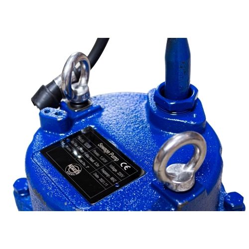 TETRA TESP-3004, Elektrische dompelpomp/Trash pump, deeltjes tot 3.8cm, 3" aansluiting, 220V, 1Ph, 60Hz, 1.5 kW (2 HP), Max Opvoerhoogte 5.3m, Max Cap 0.4 m3/min