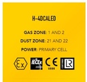 Wolf H-4DCALED, Explosieveilig handlamp, ATEX gecertificeerd voor zone 1 & 2, Ledlamp, IMPA 330607