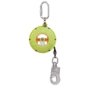 Climax Valstop apparaat 30 m, 4 mm gegalvaniseerde staalkabel, met snap-hook, max. 120 kg belasting verticaal, IMPA 331109