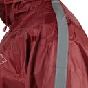C-Line tweedelig regenpak met capuchon, Bordeaux rood met reflectie strepen, Polyerster/PVC, Kinder maat 122/128