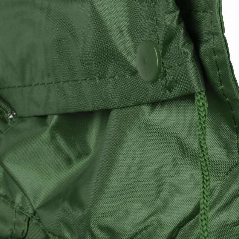 C-Line tweedelig regenpak met capuchon, Groen met reflectie strepen, Polyerster/PVC, Volwassen maat XXXL