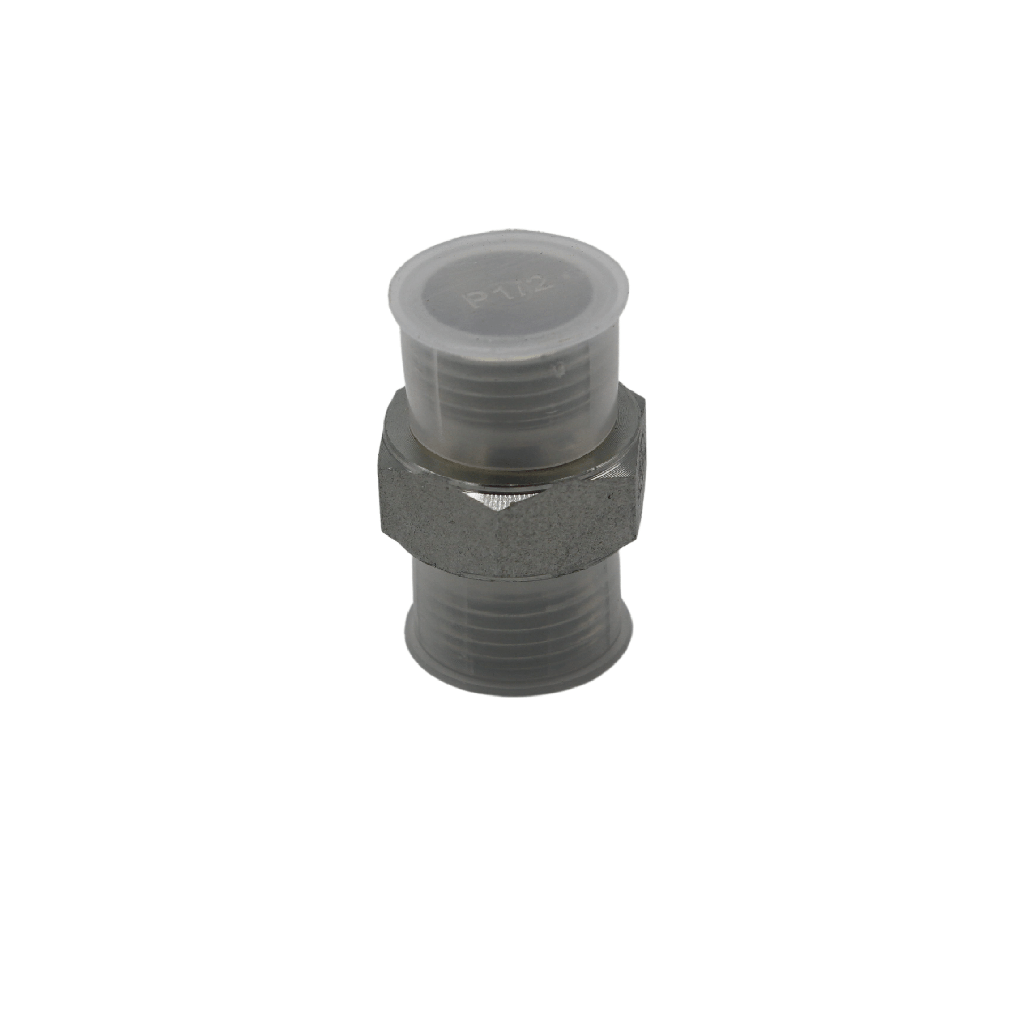 Dubbelnippel voor hogedruk reiniger tot 500 bar, 1/2" BSP male - 1/2" BSP male