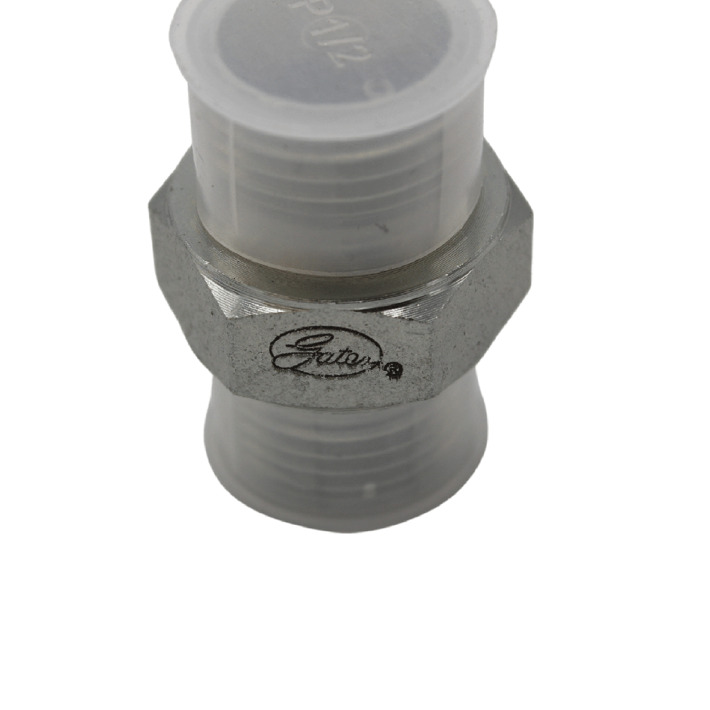 Dubbelnippel voor hogedruk reiniger tot 500 bar, 1/2" BSP male - 1/2" BSP male
