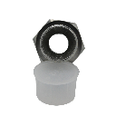 Dubbelnippel voor hogedruk reiniger tot 500 bar, 1/2" BSP male - 1/2" BSP male