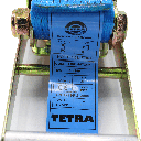 TETRA TCS-100-12, Spanband met ratel, twee-delig met J-haken, breedte 75mm, Maximale belasting 10T, Lengte 12 m, EN12195-2