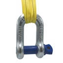 TETRA TSS-005, D-Sluiting met borstbout, Straight shackle, WLL 0.5T, SF 6:1, D-Type (G-210, S-210), Blauwe pin, IMPA 234101