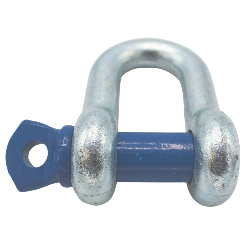 TETRA TSS-010, D-Sluiting met borstbout, Straight shackle, WLL 1T, SF 6:1, D-Type (G-210, S-210), Blauwe pin, IMPA 234103