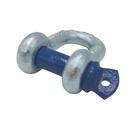 TETRA TSS-032, D-Sluiting met borstbout, Straight shackle, WLL 3.25T, SF 6:1, D-Type (G-210, S-210), Blauwe pin, IMPA 234106