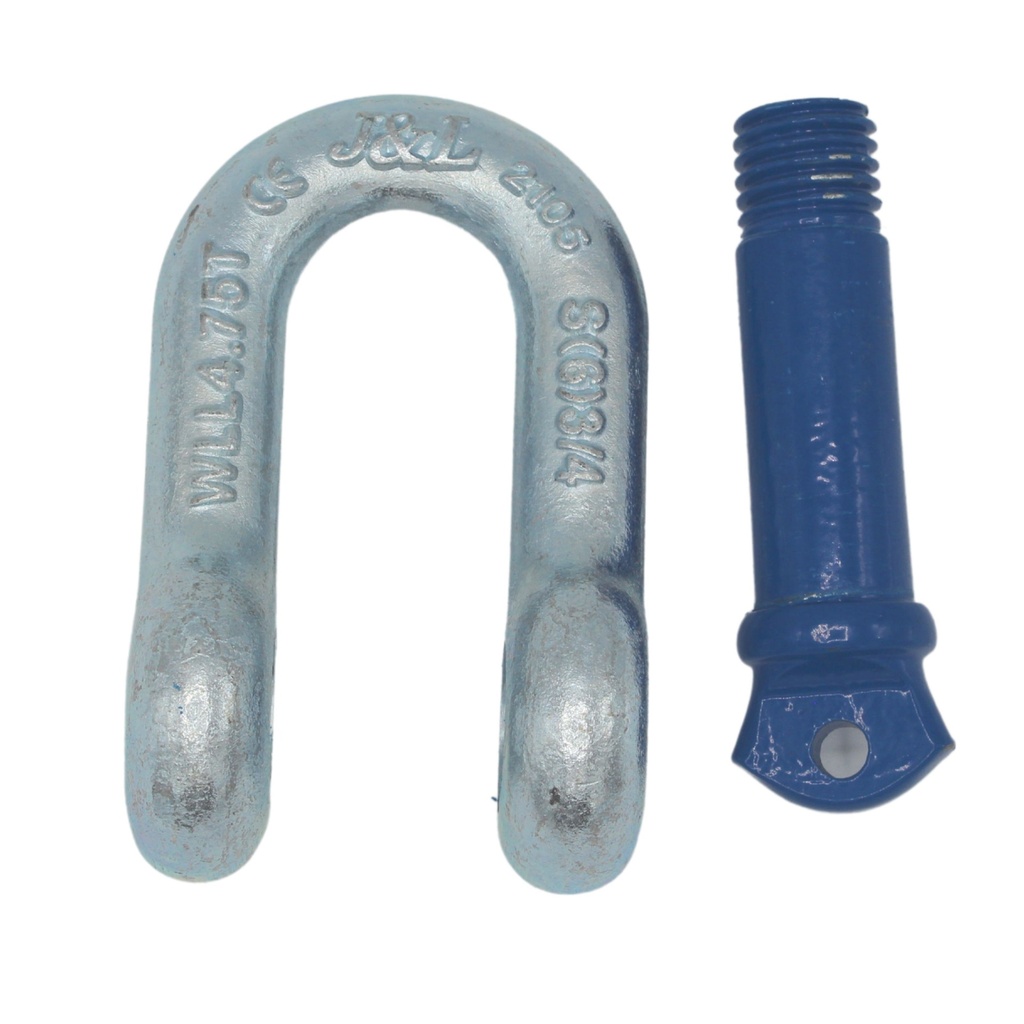 IMPA 234107 | TETRA TSS-047, Straight shackle with blue pin 7/8 inch