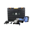 TETRA RT-AG21, Oplaadbare Haakse Slijper 125mm, 10.000 rpm, 21V, Incl 3,0Ah Li-ion Batterij en 110-240V Lader, in kunststof koffer, IMPA 591032