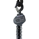 JTVM-050, Mini Aluminium Rateltakel, 360 design, Lichtgewicht, Werklast 500 kg, Hijshoogte 1.5 m