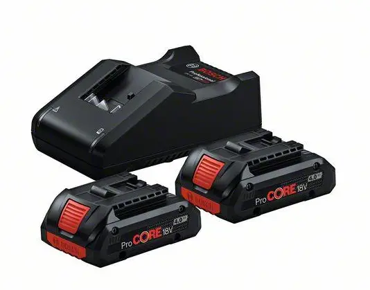 Bosch GAL 18V-40 ProCore Charger + 2x Battery 4,0Ah, p/n 1600A01BA3, UN 3480
