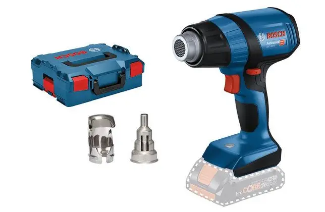 Bosch GHG 18V-50 Accu heteluchtpistool, 300-500 °C, ZONDER ACCU, in kunststof box, IMPA 591182