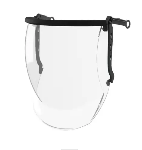 MSA V-Gard transparent shield with mounting rails for the 950 series. P/N GA90034