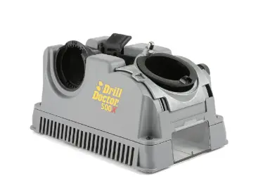 Drill Doctor DD500XC drill bit sharpener in plastic case, 2.5–13mm, Splitpoint 118 & 135° 