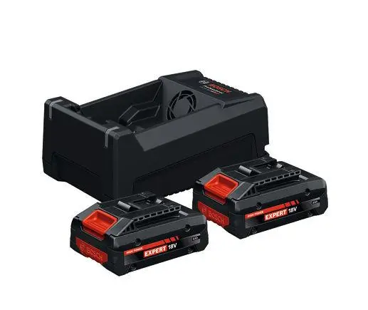 Bosch EXPERT Starter Kit, 2x EXBA18V-40 battery + GAL12V/18V-8018V charger, p/n 1600A0373J, UN 3481