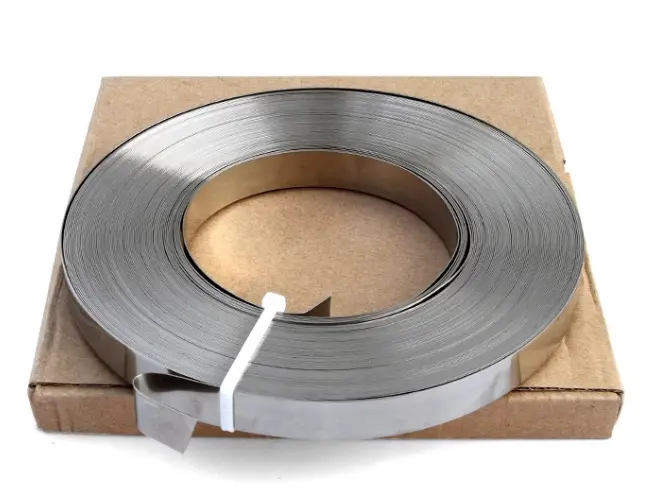 Banding band, Stainless Steel, Width 6.4 mm, Length 25 m, IMPA 614103