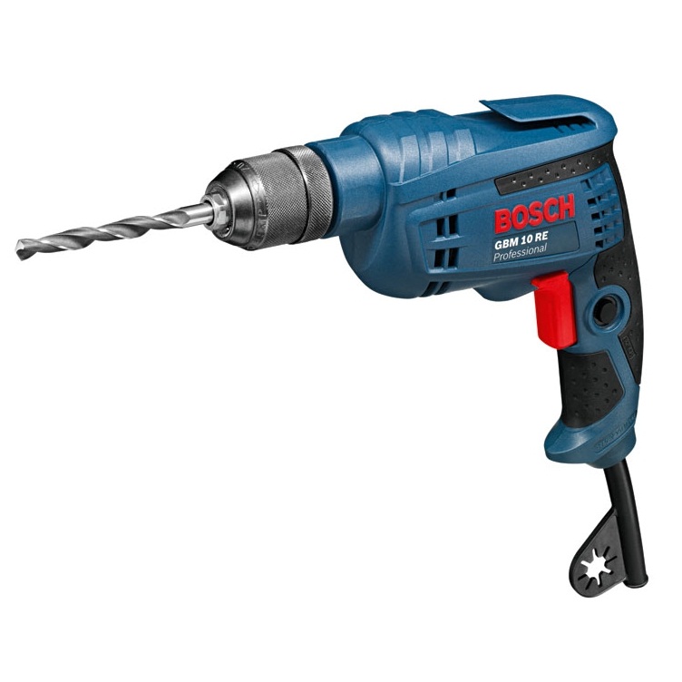 Bosch GBM 10RE, Electric Drill, 220V, 600 W, cap. 10 mm, keyless chuck, 0601473600, IMPA 591012