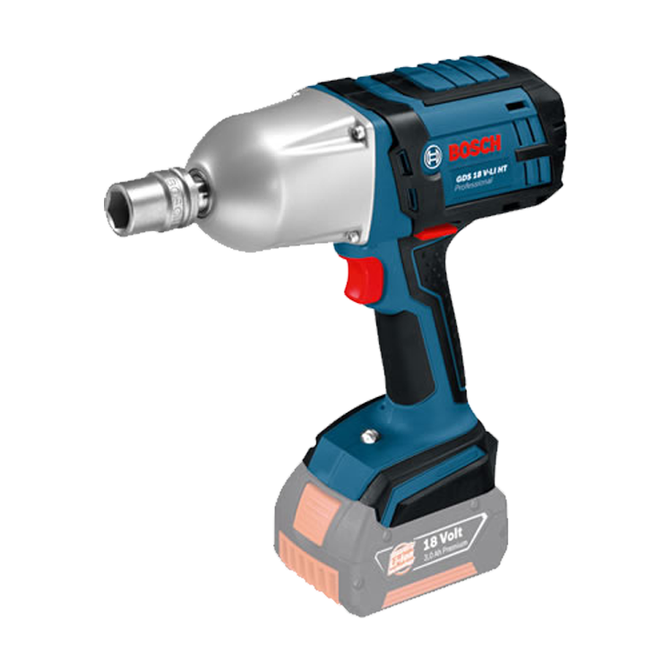 Bosch GDS 18V-1050 rechargeable impact wrench, 18 V, 3/4"sqdr, 1050 Nm, with charger and 2 x 5.0 Ah Li-Ion batteries, in plastic box, 06019J8303, IMPA 590926, UN 3481