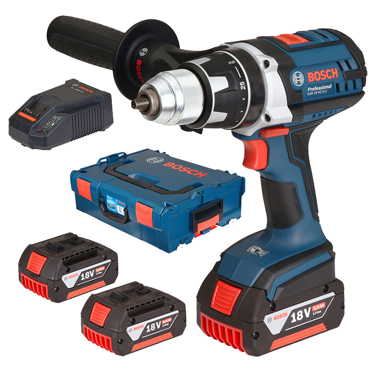 Bosch GTB 18V-45, Cordless drill driver incl. 2x4.0Ah LB