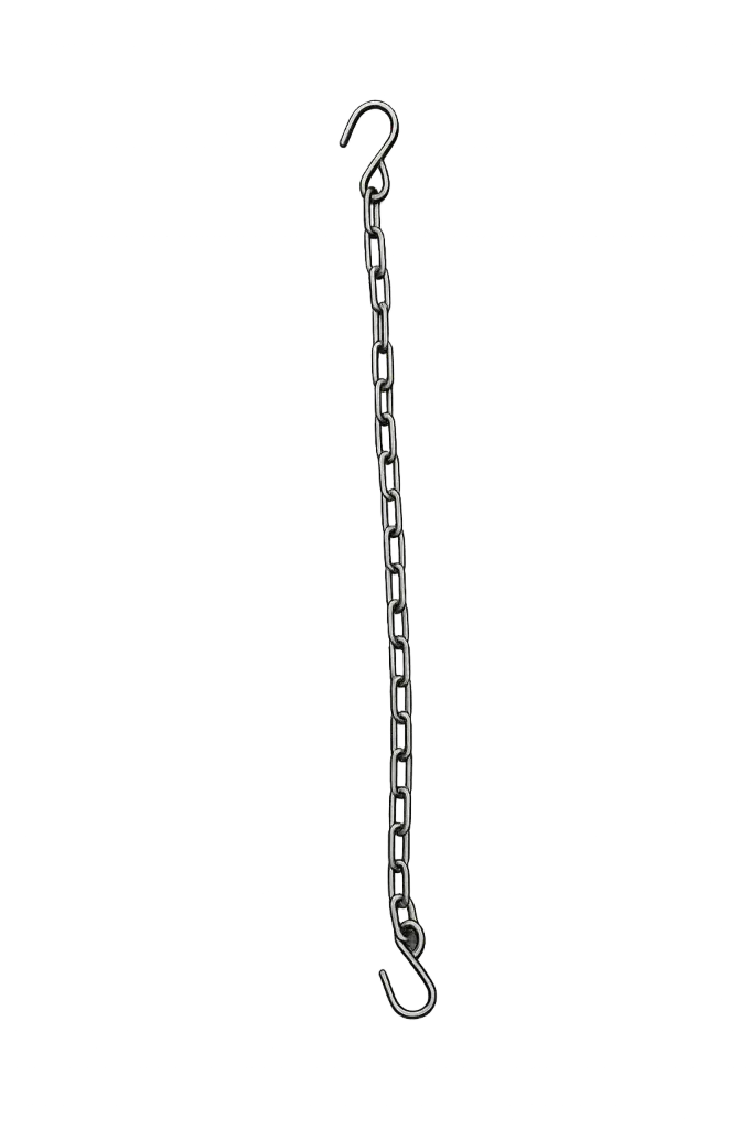 Chain SS 304 with S-hook, length 30 cm, IMPA 333426