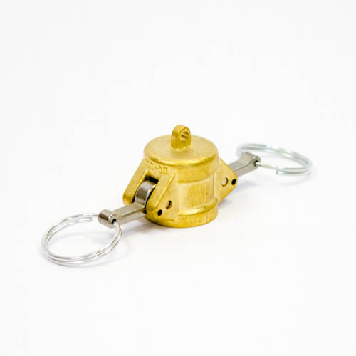 Camlock Coupling Dust Cap, Diameter 13 mm (1/2"), Brass, IMPA 352065