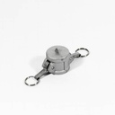 [1622] Camlock Coupling Dust Cap, Diameter 25 mm (1"), Aluminium, IMPA 352052