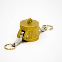 [1631] Camlock Coupling Dust Cap, Diameter 25 mm (1"), Brass, IMPA 352066