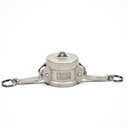 [1779] Camlock Coupling Dust Cap, Diameter 32 mm (1-1/4"), Stainless steel, IMPA 352083