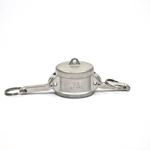 Camlock Coupling Dust Cap, Diameter 40 mm (1-1/2"), Stainless steel, IMPA 352084