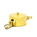 [1773] Camlock Coupling Dust Cap, Diameter 63 mm (2-1/2"), Brass, IMPA 352070
