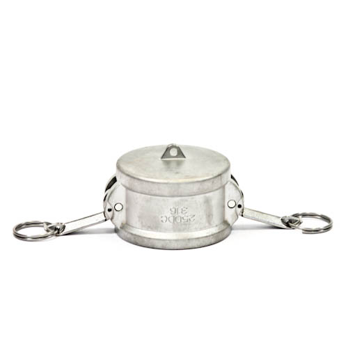 Camlock Coupling Dust Cap, Diameter 63 mm (2-1/2"), Stainless steel, IMPA 352086