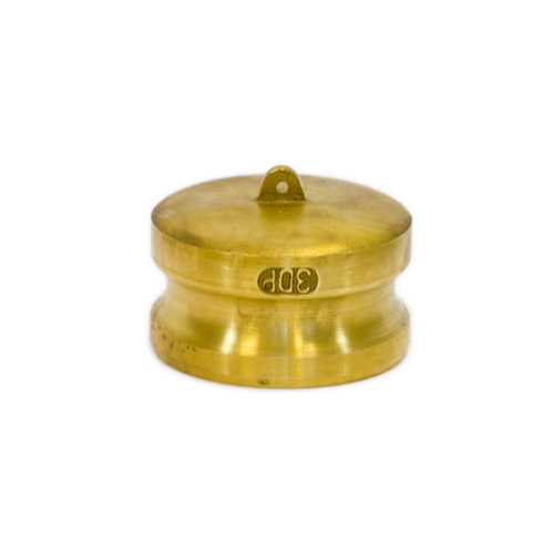 Camlock Coupling Dust Plug, Diameter 75 mm (3"), Brass, IMPA 351971