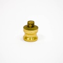 [1610] Camlock Coupling Dust Plug, Diameter 13 mm (1/2"), Brass, IMPA 351964