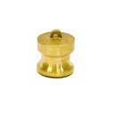 [1612] Camlock Coupling Dust Plug, Diameter 25 mm (1"), Brass, IMPA 351966