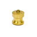 [1612] Camlock Coupling Dust Plug, Diameter 25 mm (1"), Brass, IMPA 351966