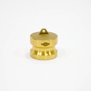 [1615] Camlock Coupling Dust Plug, Diameter 50 mm (2"), Brass, IMPA 351969
