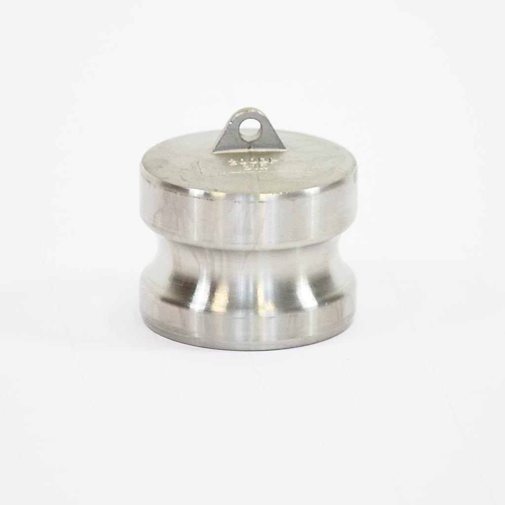 Camlock Coupling Dust Plug, Diameter 50 mm (2"), Stainless steel, IMPA 351985