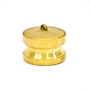 [1616] Camlock Coupling Dust Plug, Diameter 63 mm (2-1/2"), Brass, IMPA 351970